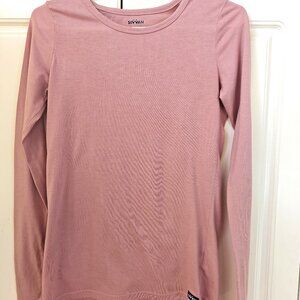 Sivvan Pink Long Sleeve Tee Shirt, Size XS